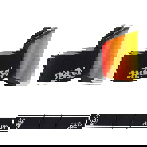 Dragon DX3 PLUS OTG - Nouveau Black with Lumalens Red Ionized & Lumalens Dark Smoke Lens