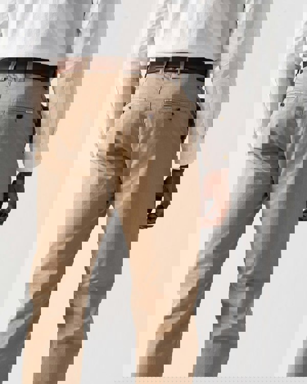 GANT Mens Regular Fit Twill Chinos - 248 Dark Khaki