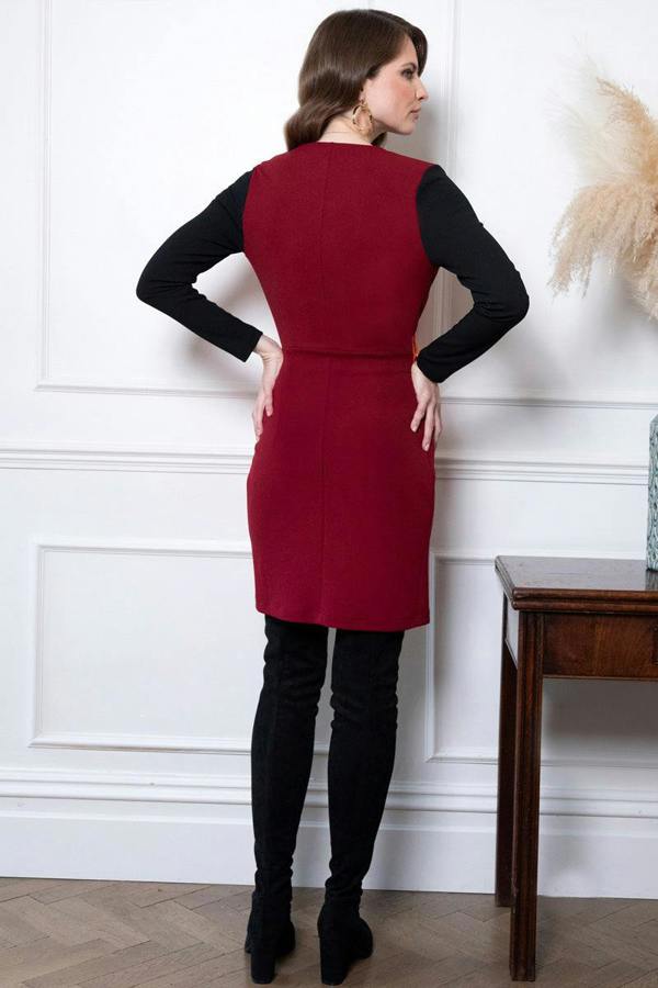 HotSquash Mini Trench Dress with Buckle Tie