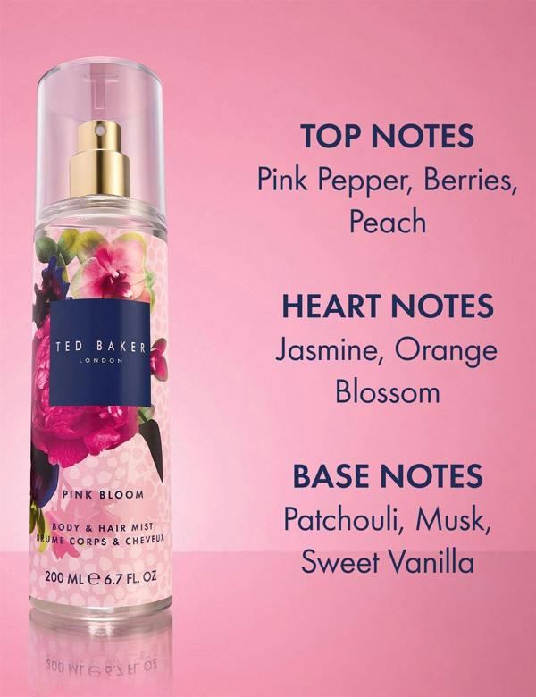 Ted Baker Fusion Pink Bloom Body & Hair Mist 200ml