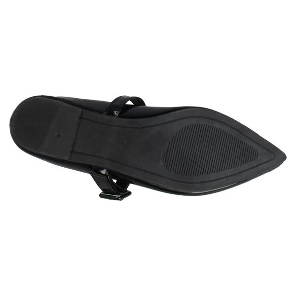 Savannah Ladies Savannah Pointed Toe Buckle Fastening Flat Smart Shoes F80586
