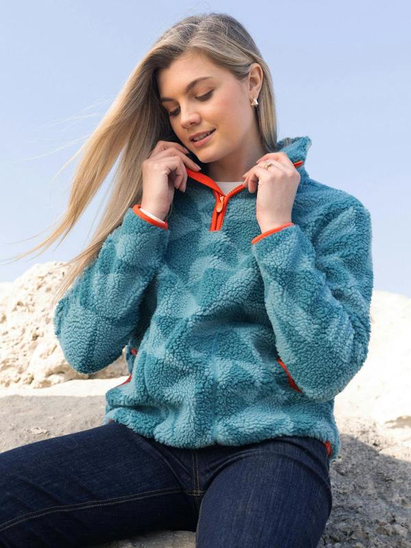 Kite Womens Geo Purbeck 1/4 Zip Teddy Fleece