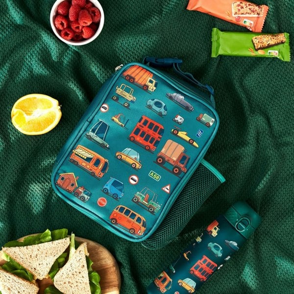 ION8 Kids Lunch Bag, Insulated, Automobiles, Medium