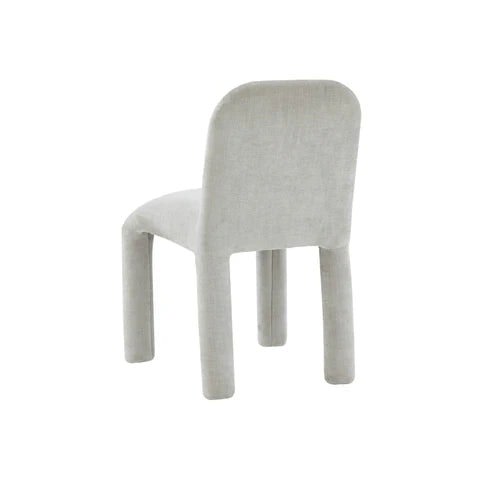 Furniture Edit Georgia Light Grey Chenille Dining Chair