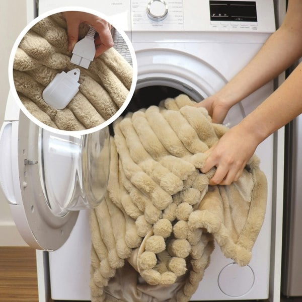 Igenix Luxury Heated Faux Fur Throw 160 x 130 cm - Latte