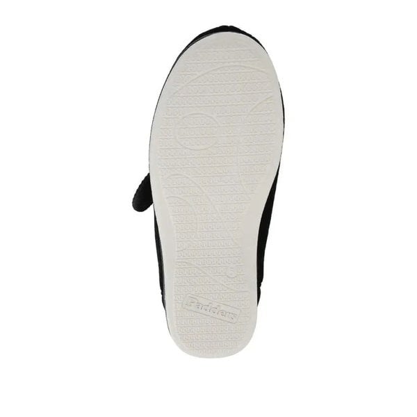 Padders CAMILLA Womens (2E Fit) Touch Fasten Slippers Black