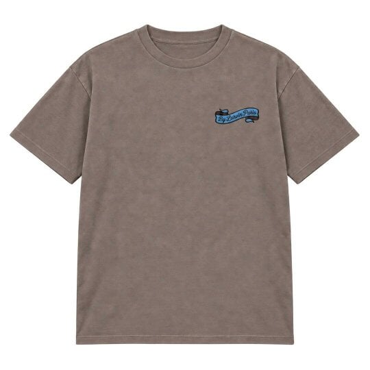 By Lanvin Paris Ribbon Logo Brown T-Shirt