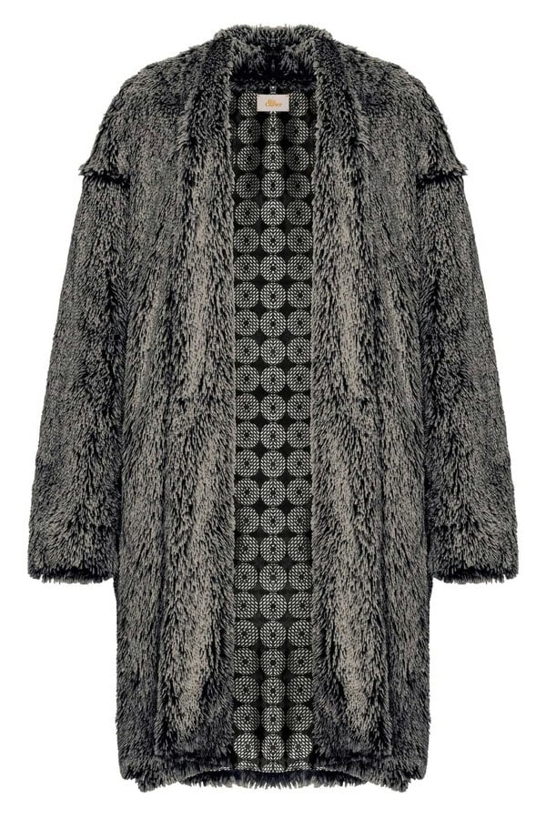 Bo Carter Anja Faux Fur Coat - Black