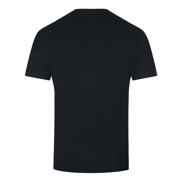 Balmain Brand Embossed Logo T-Shirt - Black