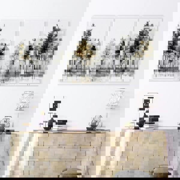 Modern Living Room Wall Art | Set of 3 Asian Inspired Wall art Prints