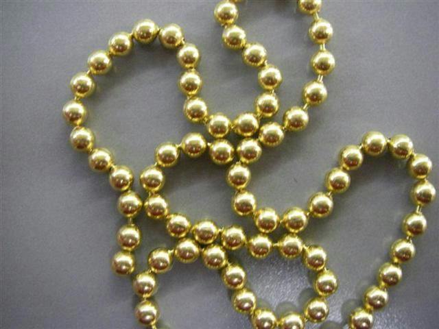 24ft Metallic Bead Garland for Christmas Trees, Home Displays and Festive Craft Decoration image 4