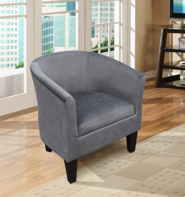 Comfy Living Brushed Velvet Tub Chair - A Chic and Comfortable Accent Piece for Your Living Room