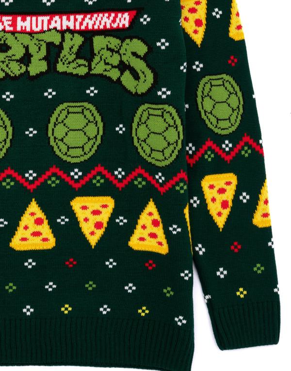 Teenage Mutant Ninja Turtles Mens Green Logo Christmas Jumper