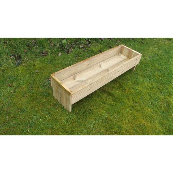 Wide Raised Decking Garden Trough Planter 35cm wide x 30cm high - various lengths