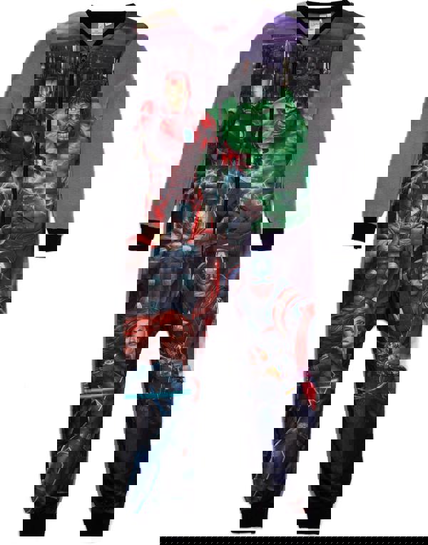 Marvel Boys Grey Avengers Onesie