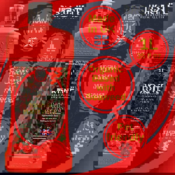 Bronte Heritage Tomato Plant Food 1L – Concentrated liquid feed for indoor & outdoor plants. Boosts growth, yields & resistance. Makes 300L.