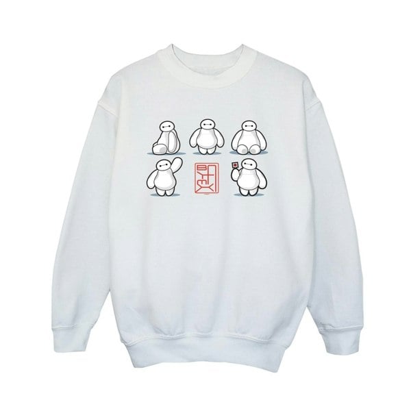 Disney Boys Big Hero 6 Baymax Many Poses Sweatshirt - White