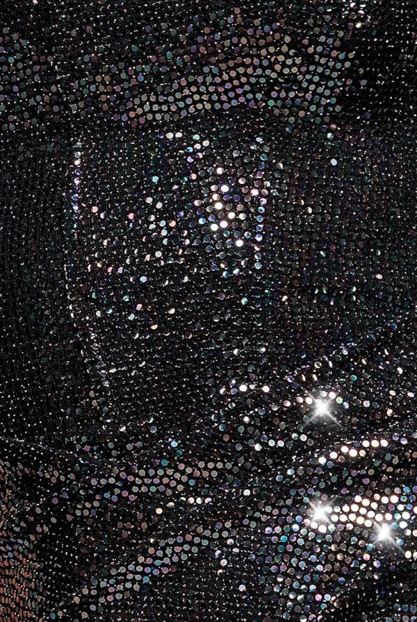 Sleeveless Princess Seam Sequin Mermaid Maxi Dress - Black Multi DR5323