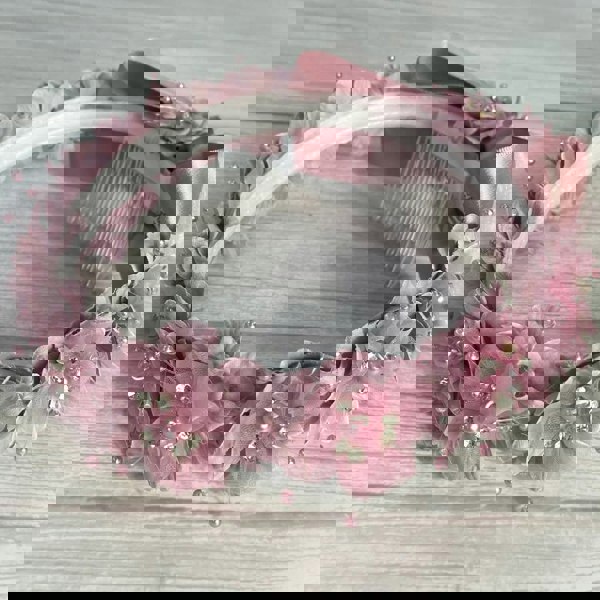 Dusty Rose Head Crown