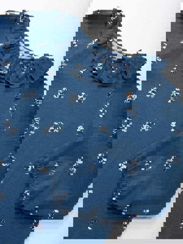 Kite Girls Organic Forage Floral Frill Top