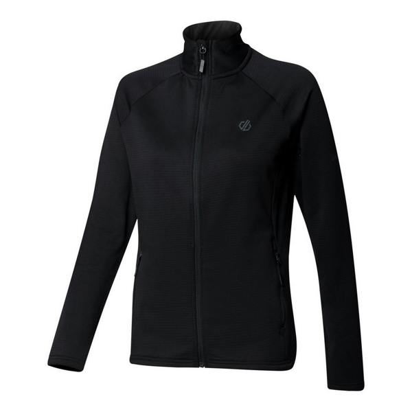 Dare 2B Womens/Ladies Lowline Core Stretch Full Zip Midlayer - Black - 