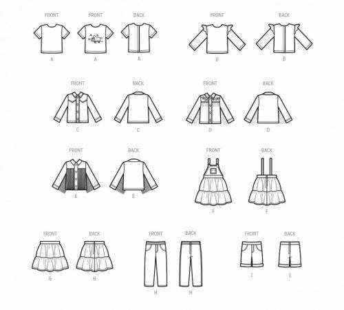 Simplicity Sewing Pattern 9728, Doll Clothes One Size - Intermediate