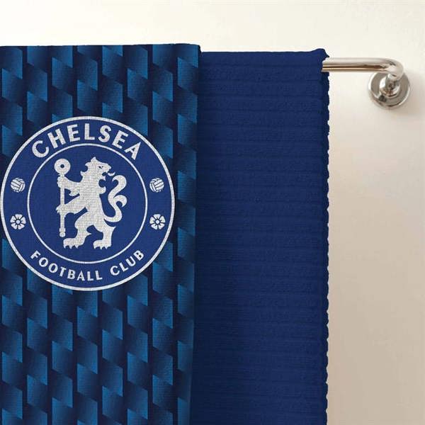 Chelsea FC Pattern Towel, Bedroom, Sports, Gift