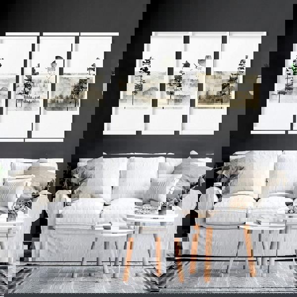 Scandinavian wall decor | set of 3 framed wall art