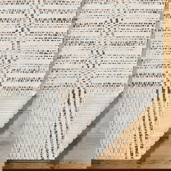 Livabliss Galey Alix Architect-Modern Ivory Brown Graphic High Pile Rug