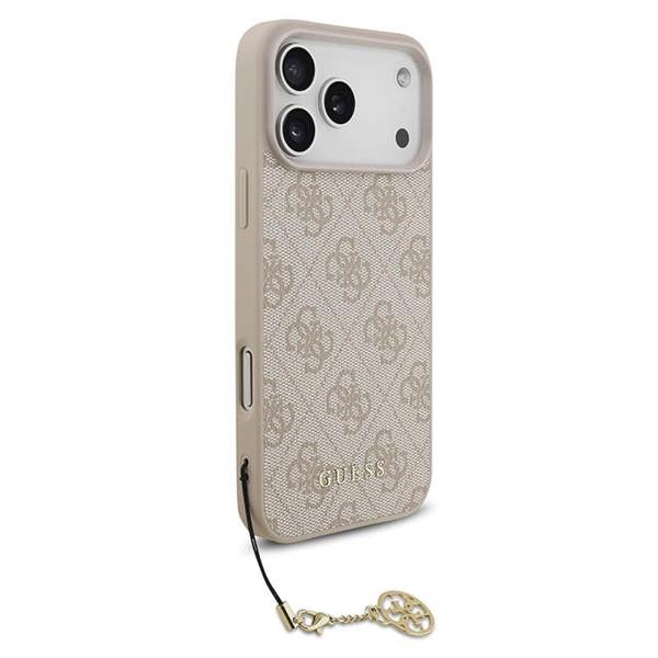 Guess 4G Charms Case for iPhone 17 Pro Max 6.9" Tone on Tone Pink - GUHMP17XGF4GCP