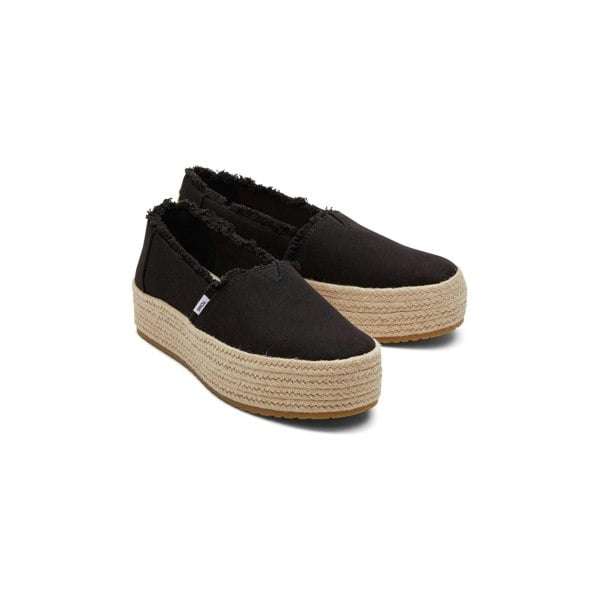 TOMS Valencia Espadrille Womens - Black