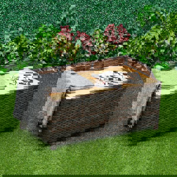 Rattan Storage Bench