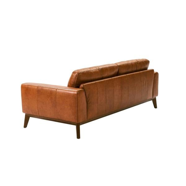 Angel Cerdá Brown leather sofa 6046/6047