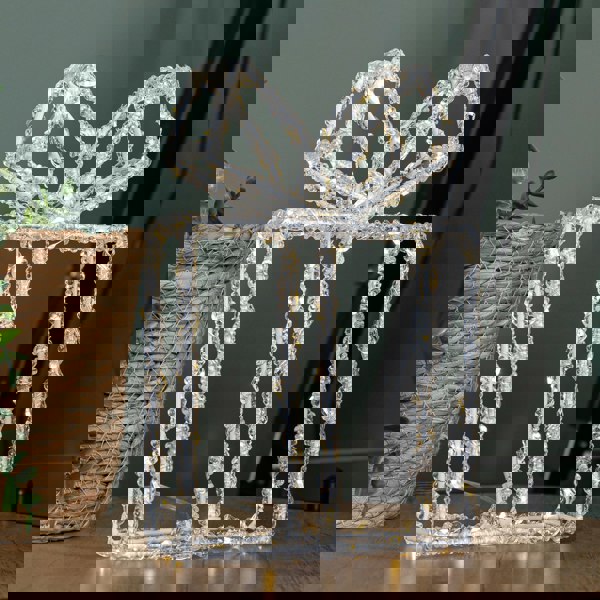 Samuel Alexander 22cm Light up Acrylic Christmas Present with 80 Warm White LEDs