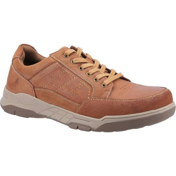 Hush Puppies Mens Finley Leather Shoes - Tan