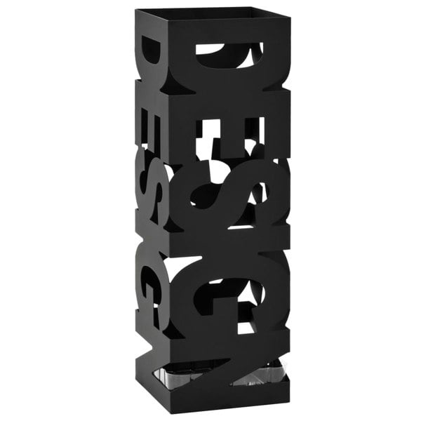 Berkfield Umbrella Stand Design Steel Black