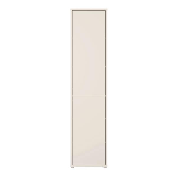 Furniture To Go Alice Springs Narrow Tall Cupboard with 2 Push-to-Open Doors in Sand