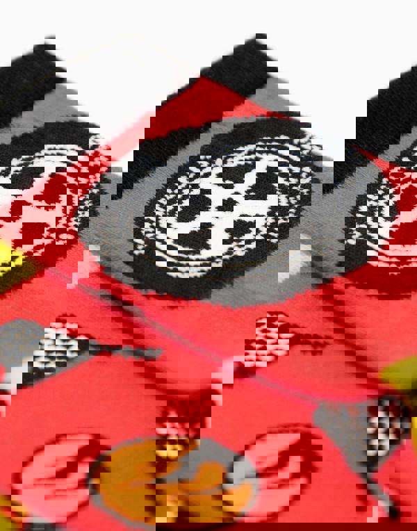 Hot Wheels Boys Multicoloured Checkerboard and Flames Calf Socks Set of 5