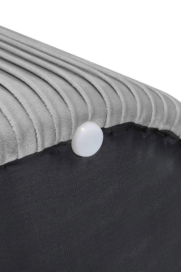 Living and Home Maliyah Velvet Oval Storage Footstool
