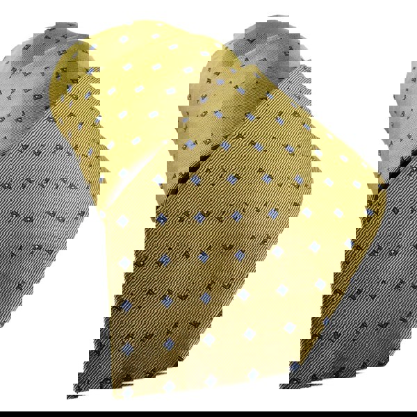 Dunhill woven twill mulberry silk tie in a neats pattern