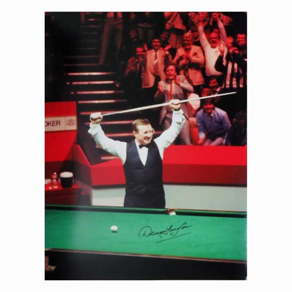 Dennis Taylor signed 16x12" photo — Premium framing