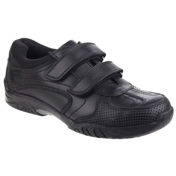 Hush Puppies Jezza Senior Leather Boys's Black Loafers