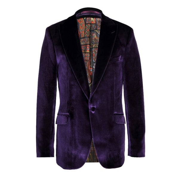 David WeJ Maison Velvet Blazer - Purple