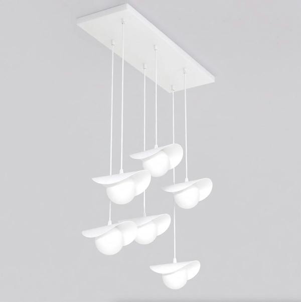Emibig RITUAL Pendant lamp 6 x G9 White with White Shade