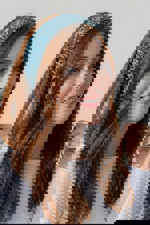 Lily & Me Multiband Fern Print Petrol