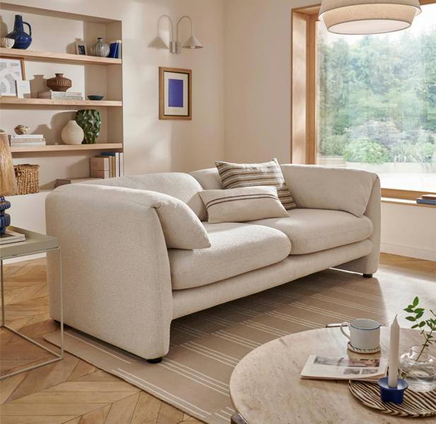 The Great Sofa Company Carter Sofa, Boucle Cream
