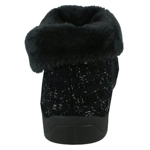 Rose Bank Ladies Rose Bank Memory Foam Knitted Bootee Slipper Karen