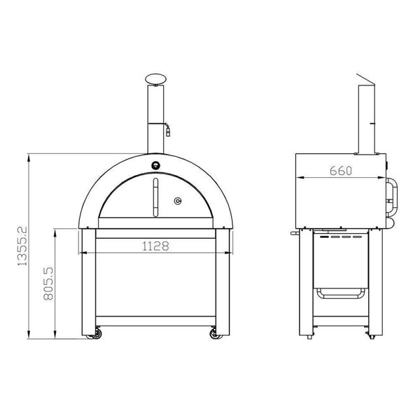 Callow Complete Large Wood Fired Pizza Oven Package