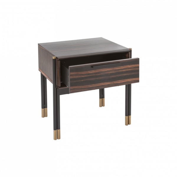 Bali Bedside Table - Ebony
