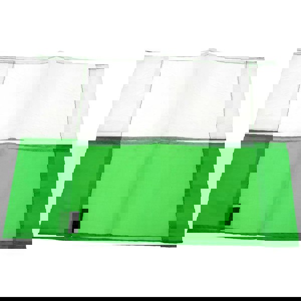 Single All Weather Football Corner Flag - EMERALD GREEN & WHITE - Outdoor Poly